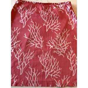 346 Brooks Brothers Womens Coral Reef Stretch Skirt Sz 8 A Line